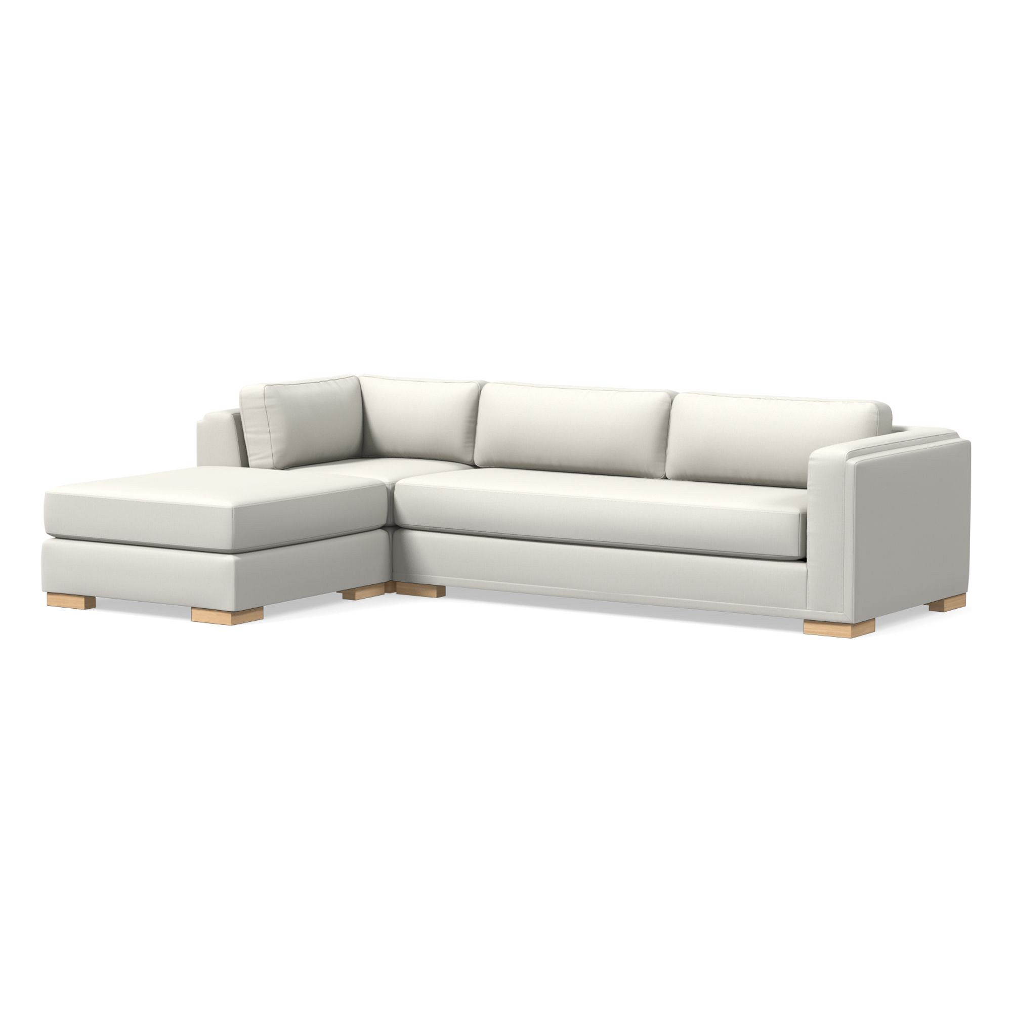 Nassau 3-Piece Ottoman Sectional (117") | West Elm