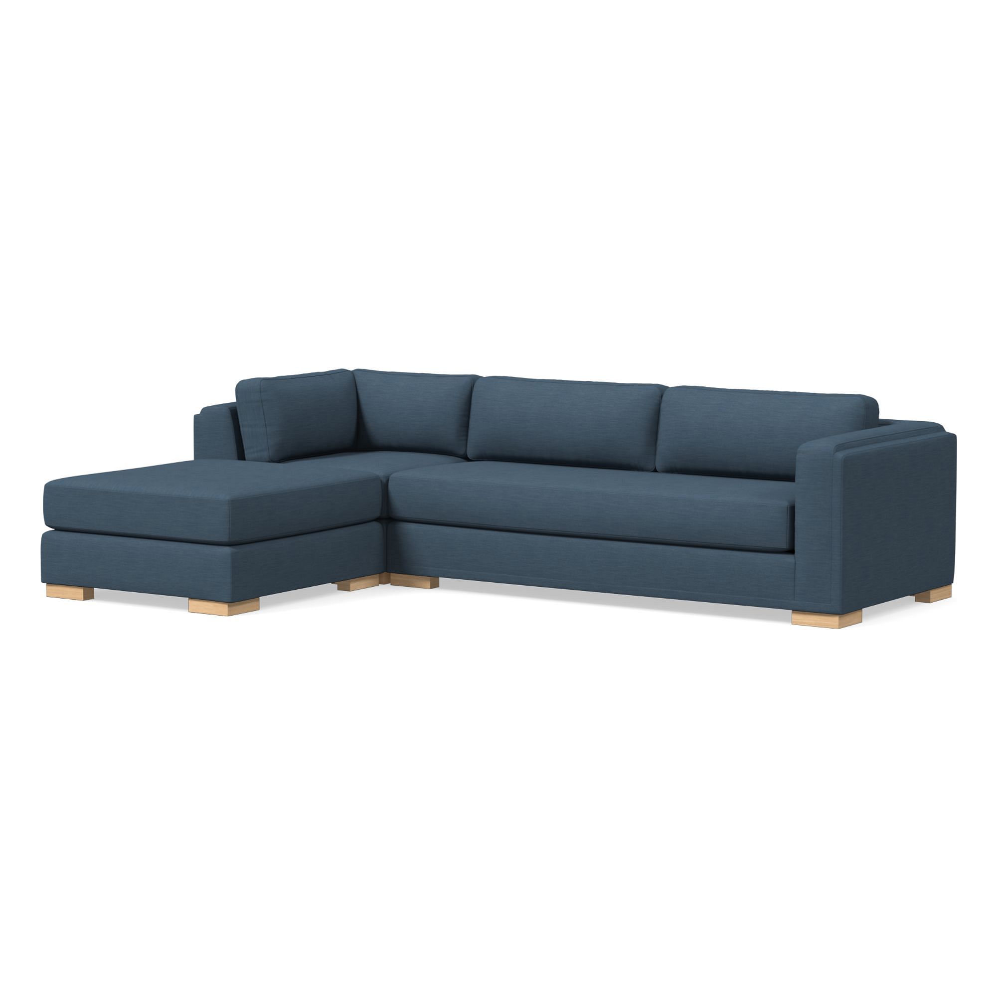 Nassau 3-Piece Ottoman Sectional (117") | West Elm