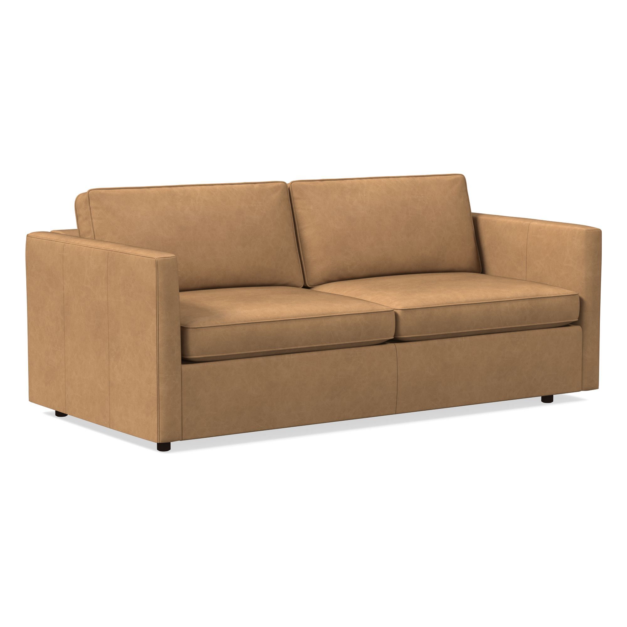 Harris Leather Queen Sleeper Sofa (78") | West Elm