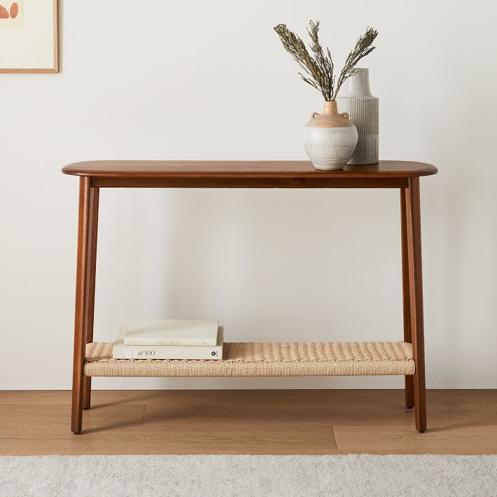 Chadwick Mid Century 46 Console Cool Walnut West Elm
