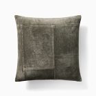 Patchwork Velvet Pillow Cover &amp; Throw Set