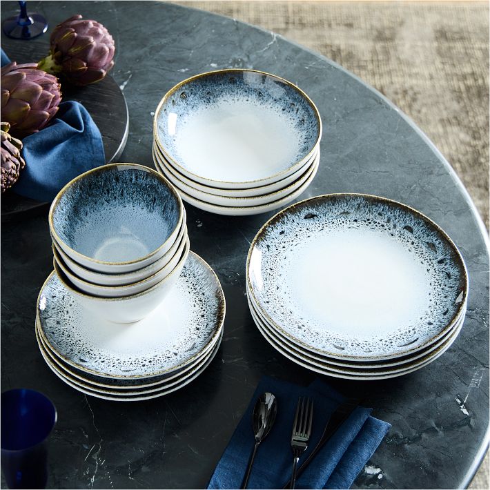 Reactive Glaze Stoneware PASTA BOWLS 4