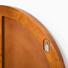 Floating Round Wood Wall Mirror