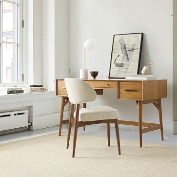 Mid Century Desk Acorn Legs West Elm