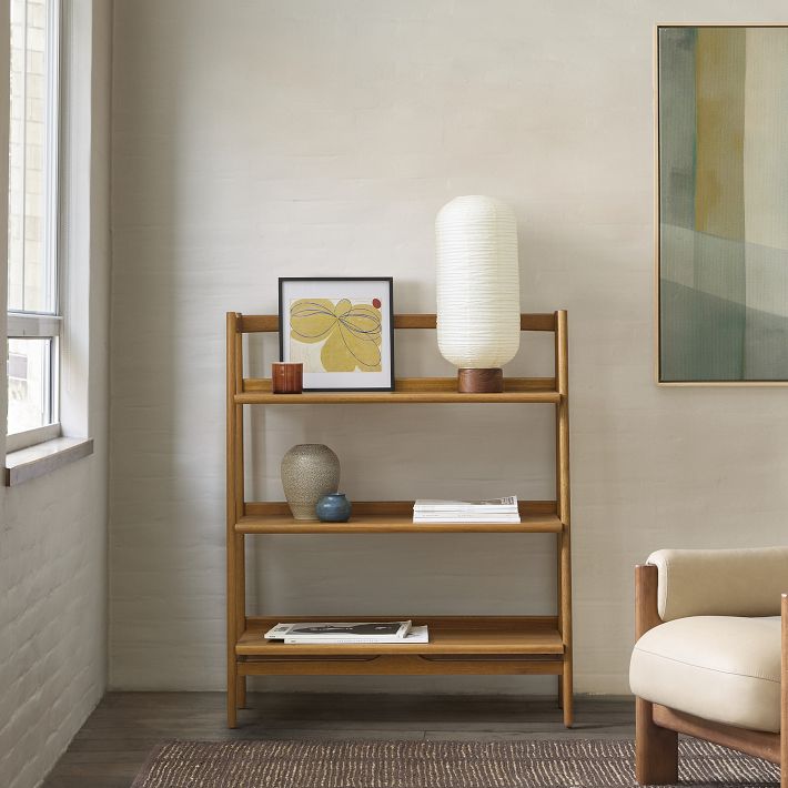 Mid century bookcase west elm discount