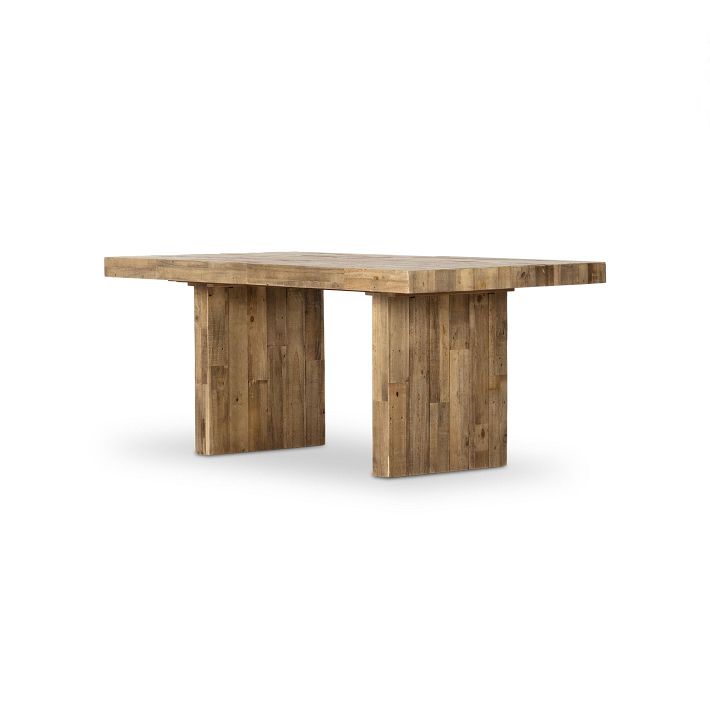 Emmerson Reclaimed Wood Rectangle Expandable Dining Table 72 93