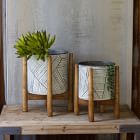 Pressed Tin Planters