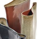 Pinched Glaze Vases