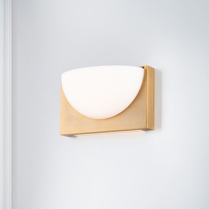 Curved Half Moon LED Sconce