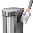 simplehuman 45L Semi-Round Liner Rim Sensor Trash Can