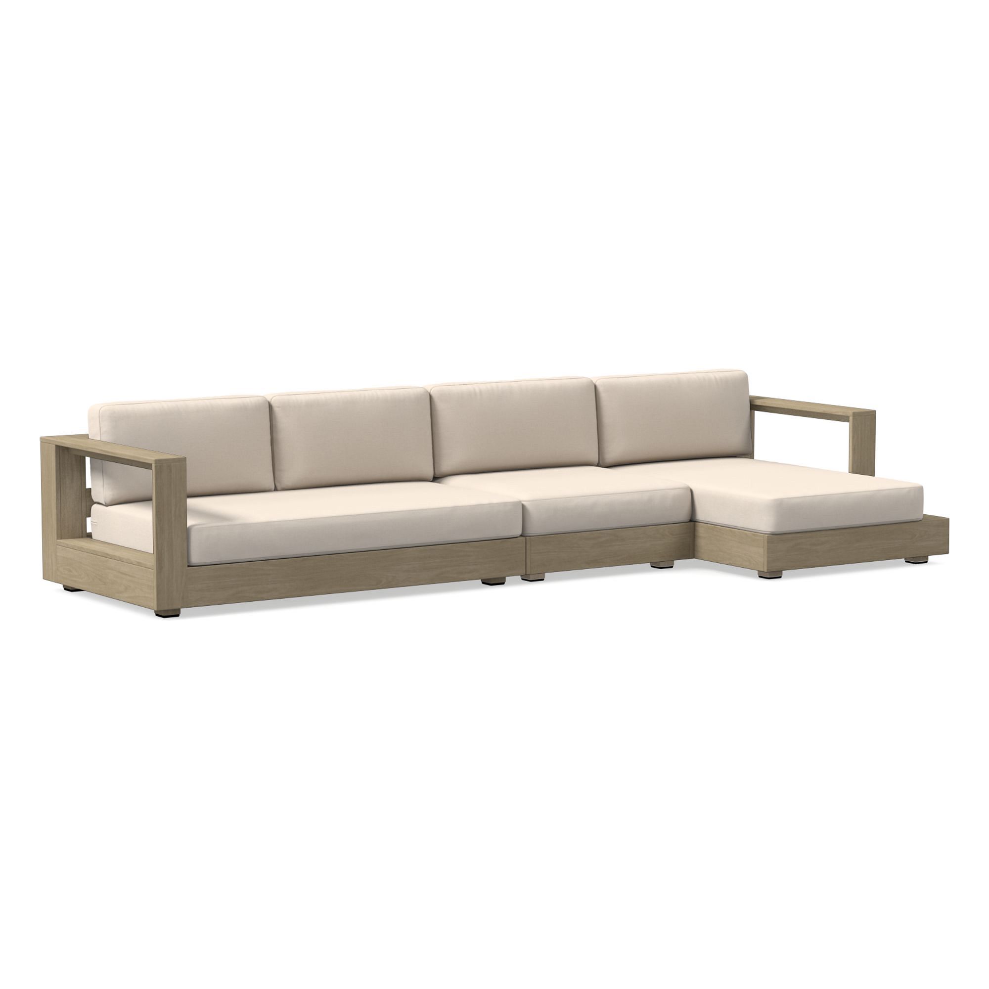 Telluride Outdoor -Piece Chaise Sectional Cushion Covers | West Elm