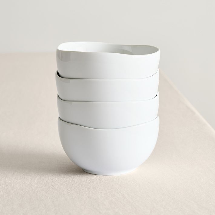 Organic Porcelain Cereal Bowl Set of 4