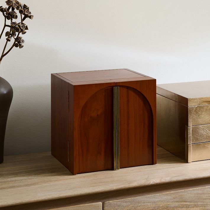 Cube-10"H Modern Shaped Jewelry Box