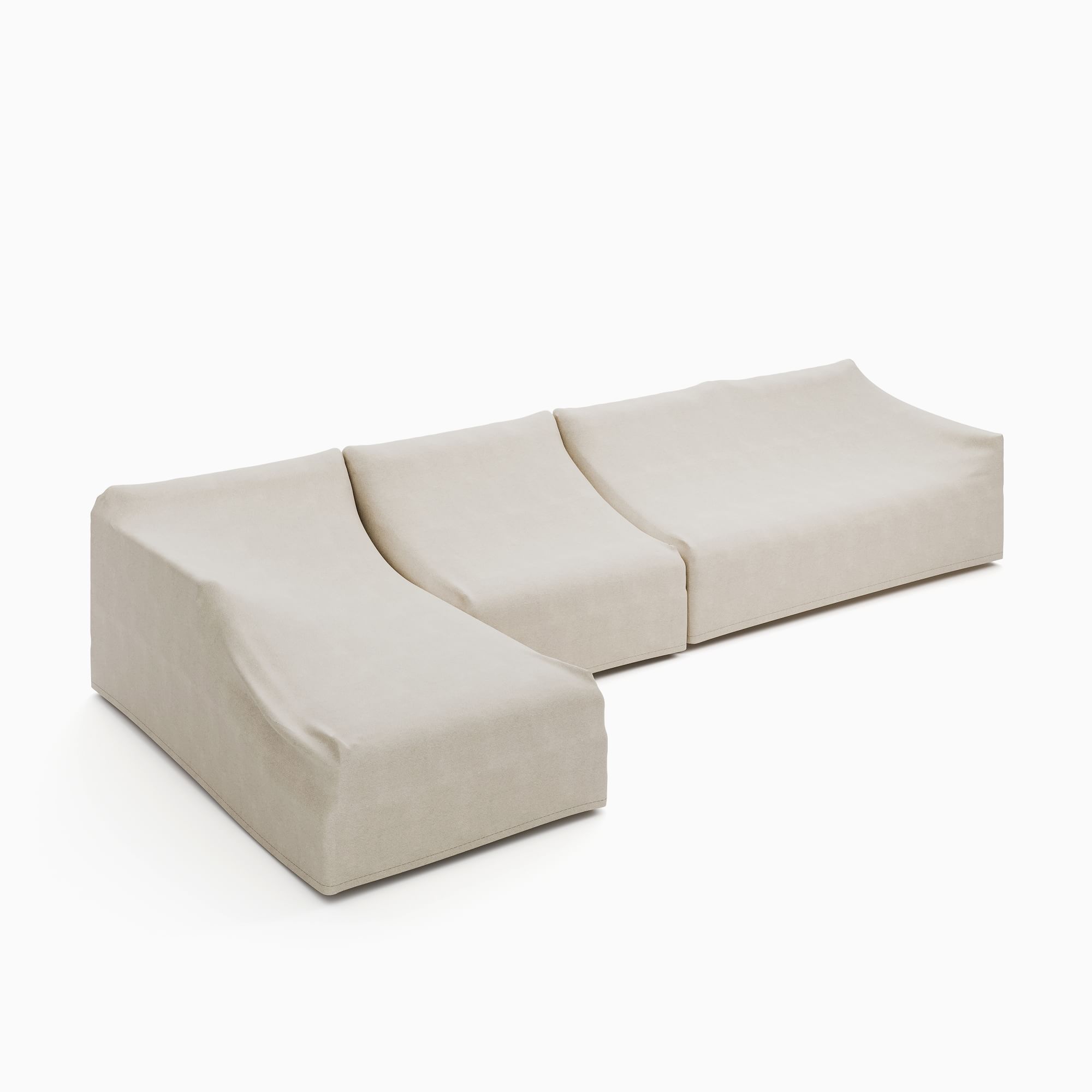 Hargrove Outdoor -Piece Chaise Sectional Protective Cover | West Elm