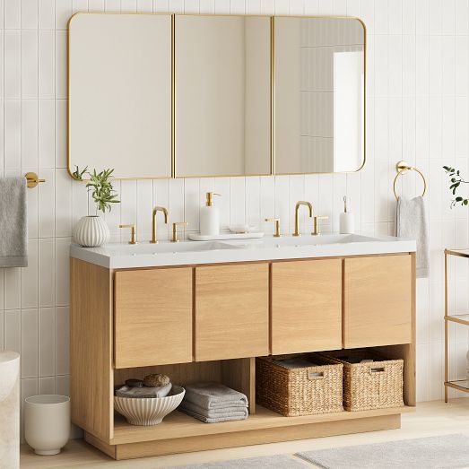 Norre Double Bathroom Vanity (60"–72") | West Elm