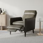 West elm leather recliner chair sale