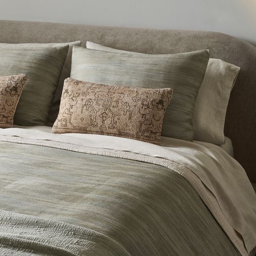 Deals West Elm silky tencel comforter & shams