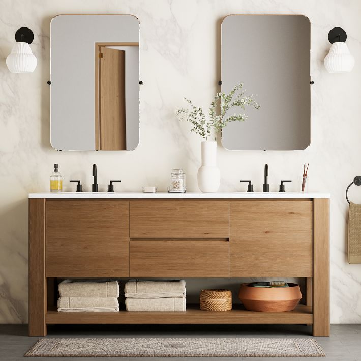 Graham Double Bathroom Vanity 60 72 West Elm