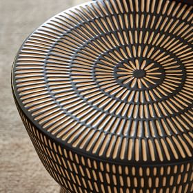 West elm textured side table discount