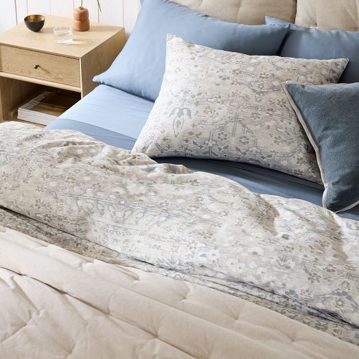 Shae Cotton King Cal. King 2 King Shams Duvet Set Ash West Elm