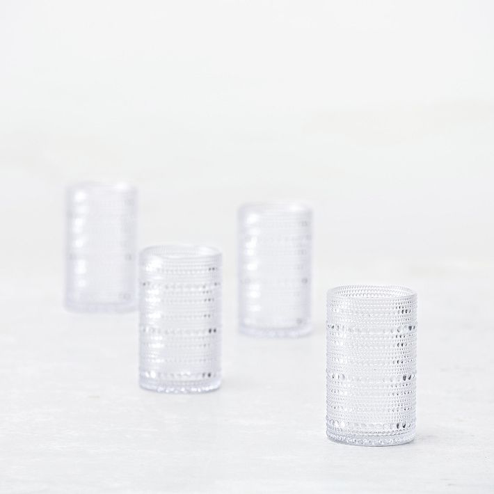 CLEAR Orbetto Outdoor Tall Drinking Glasses (Set of 4)