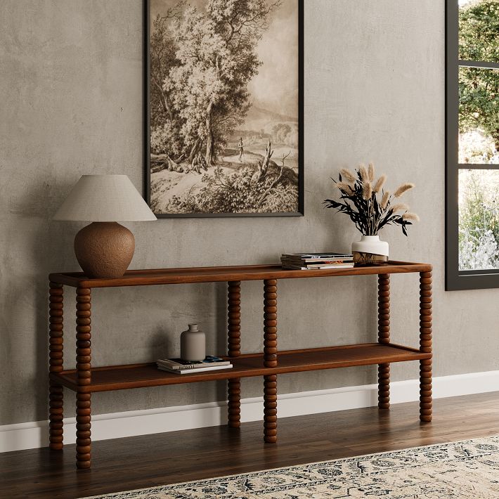 Spindle console table discount