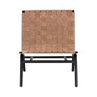 Woven Leather Lounge Chair