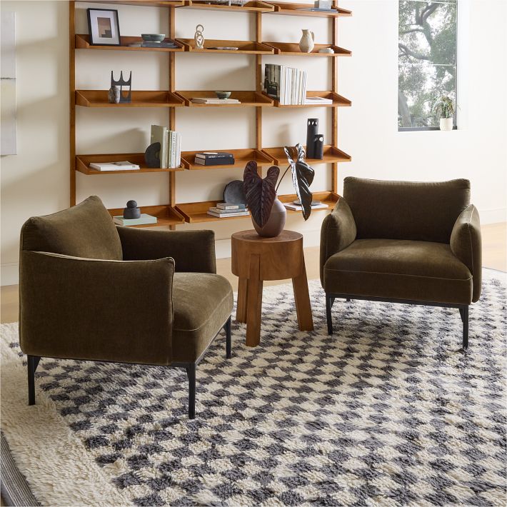 West elm olive chair discount