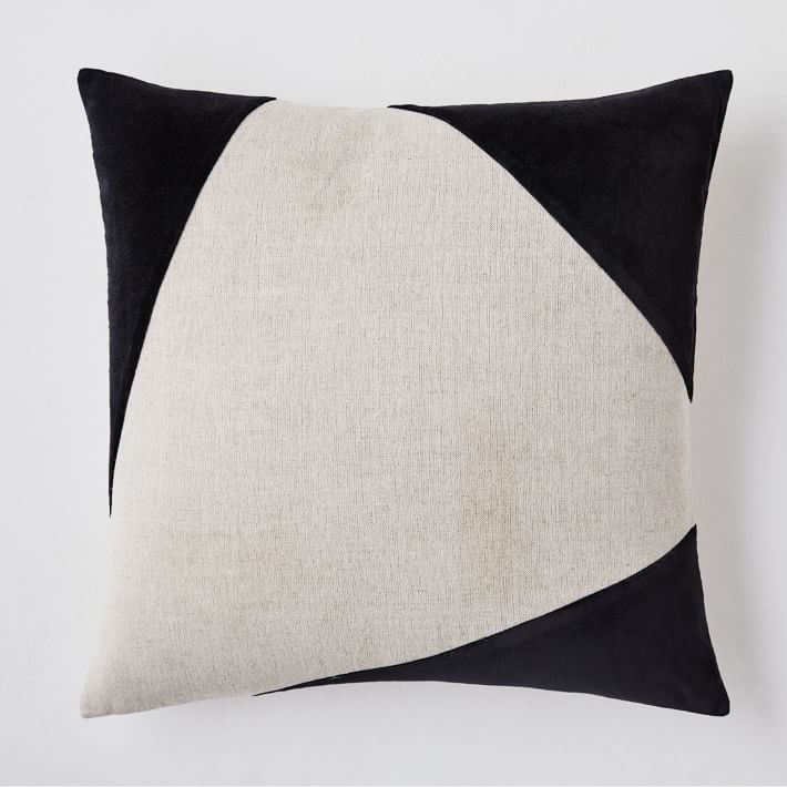 Cotton Linen Velvet Corners Pillow Cover