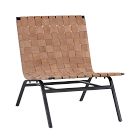 Woven Leather Lounge Chair