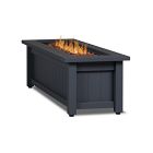 Ulysses Rectangle Steel Propane Fire Pit (50&quot;)