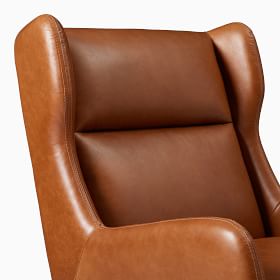 Ryder Leather Swivel Office Chair West Elm