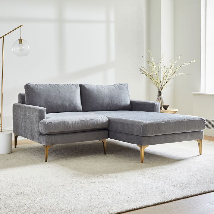 West elm small couch discount