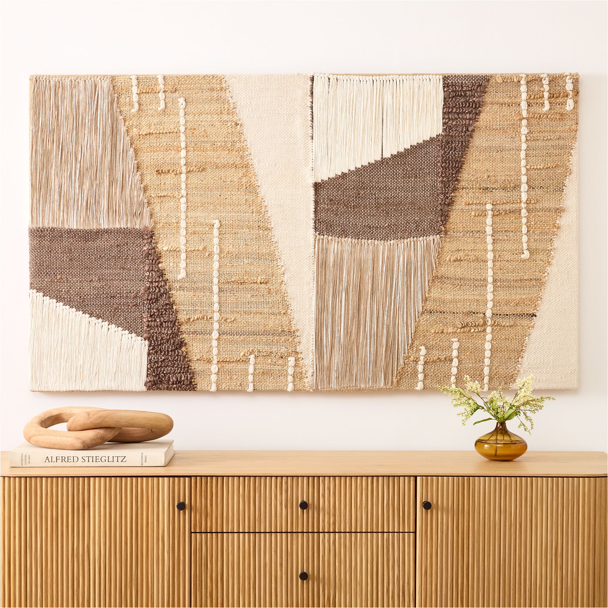 Terra Natural Fiber Mosaic Wall Art - Unique Decor