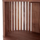 Rounded Wood Slats Shelf