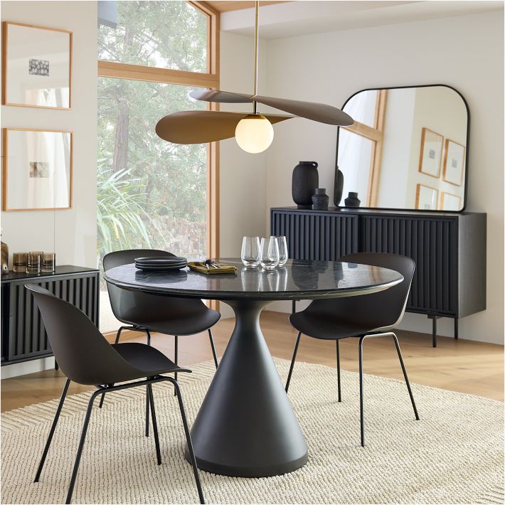 Marble and black dining table hotsell