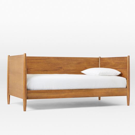 Mid century modern trundle bed discount