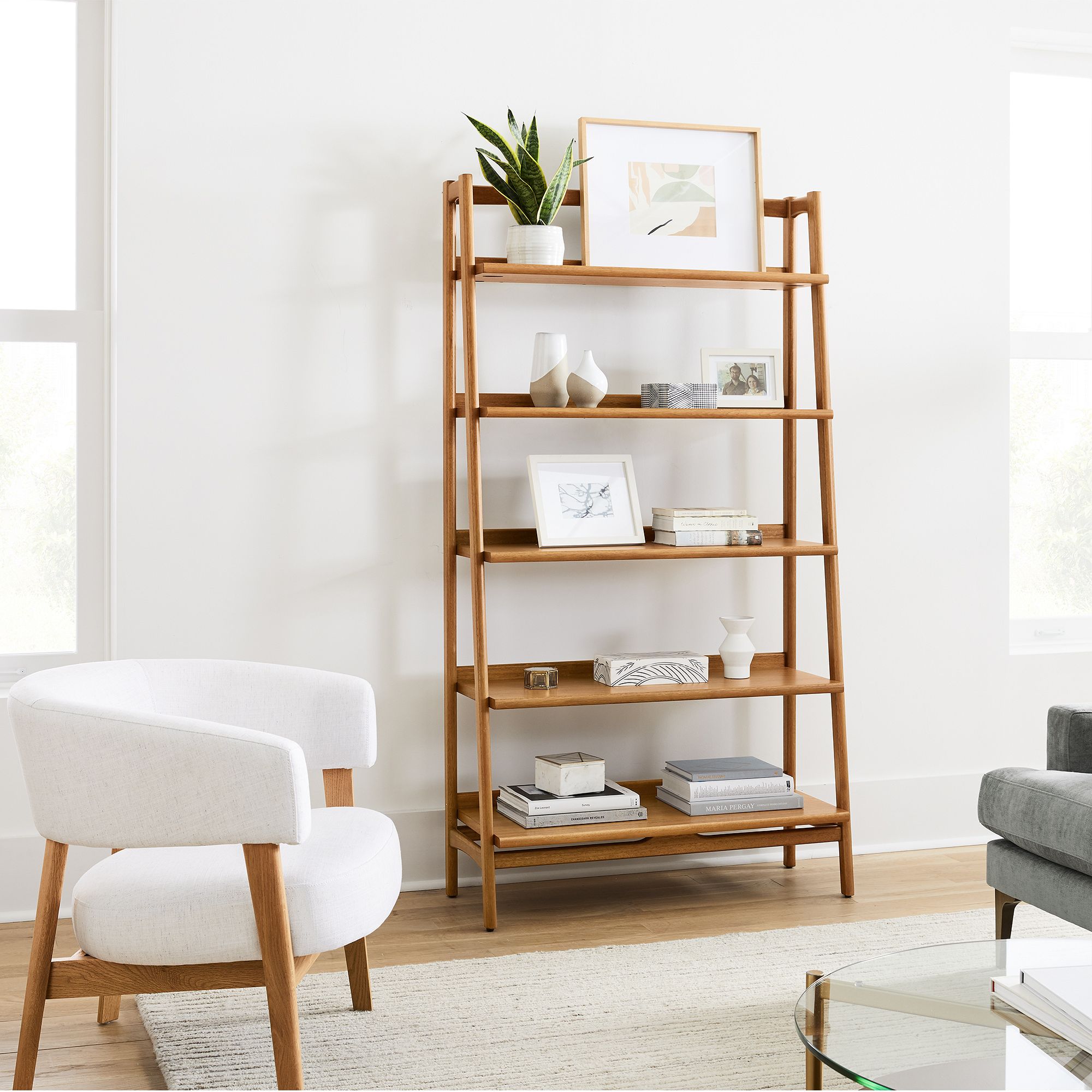 Mid-Century 38" Bookshelf | Modern Design Storage