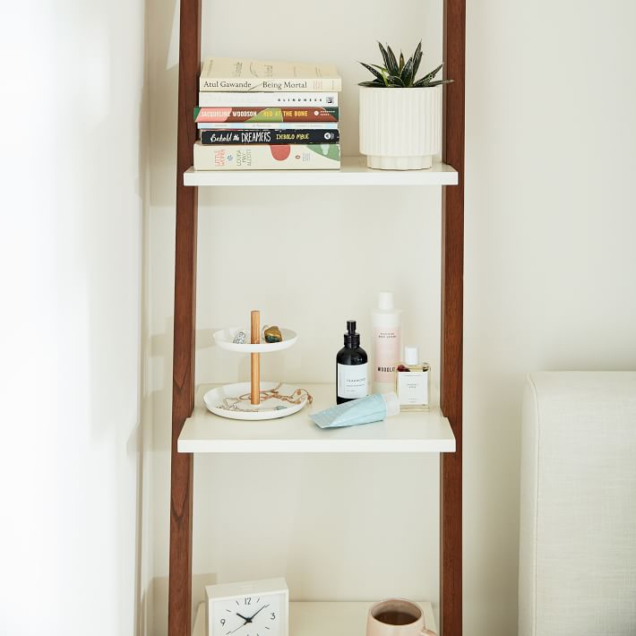 Thin ladder bookshelf sales