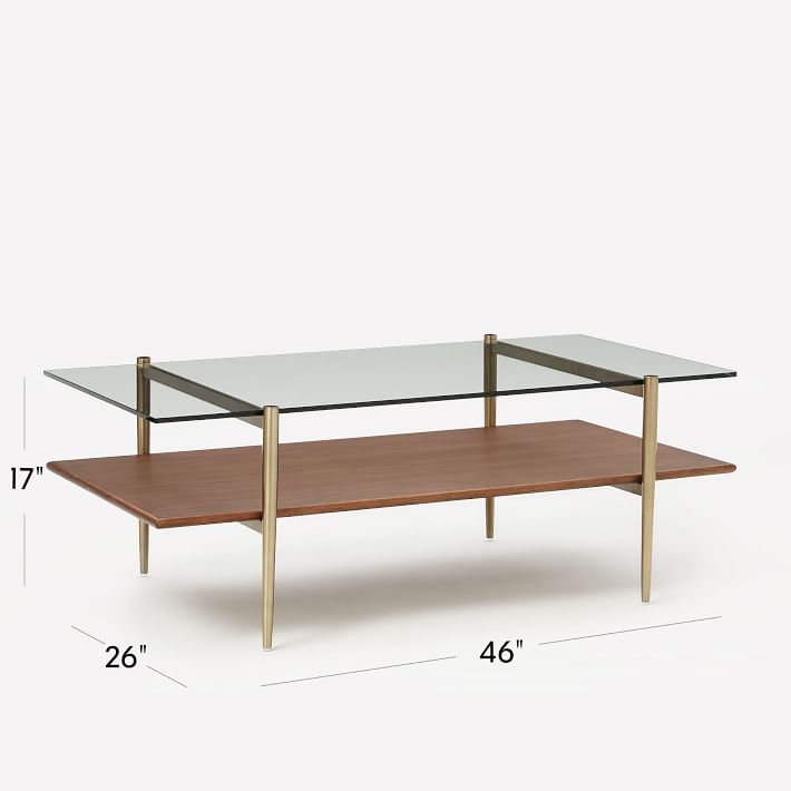 Mid-Century Art Display Marble Coffee Table | Modern Living