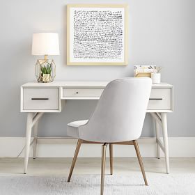 Mid Century Vanity Desk Set 52 West Elm