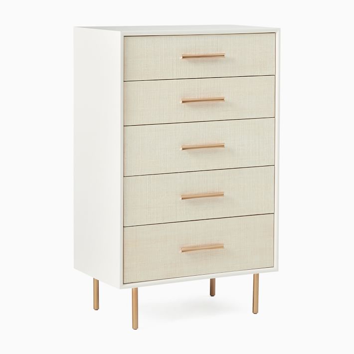 Margot Raffia 5 Drawer Dresser 30 West Elm
