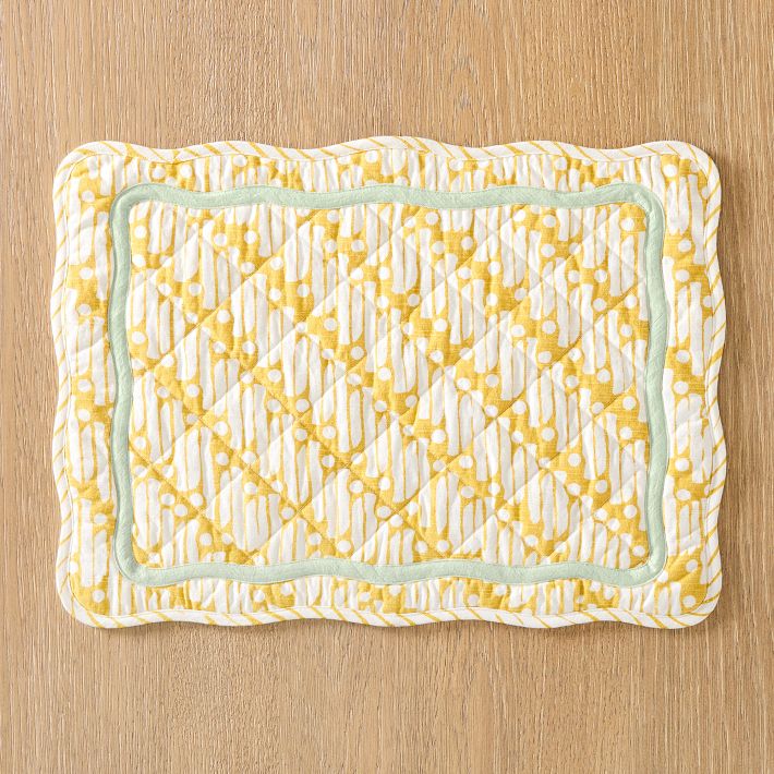RHODE Batik Cotton Placemats - Dijon Set of 8