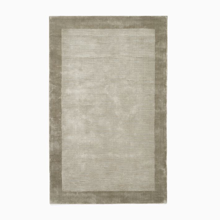 TENCEL 6x9 Frame Rug - Celadon