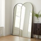 Metal Frame Arched Floor Mirror