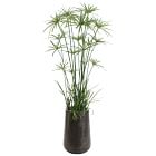 Faux Potted Cypress Grass Tree w/ Planter