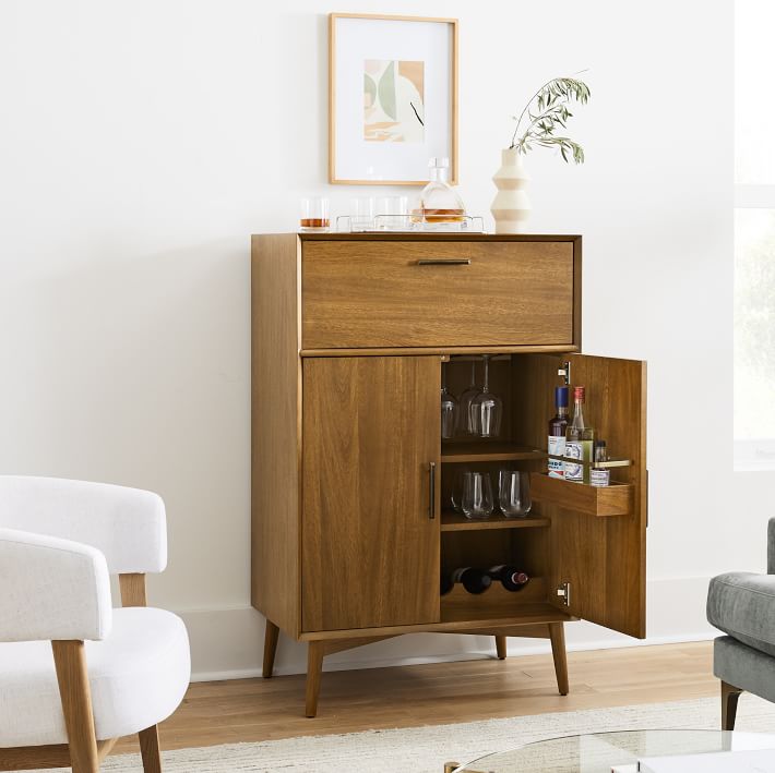 West elm wine cabinet sales