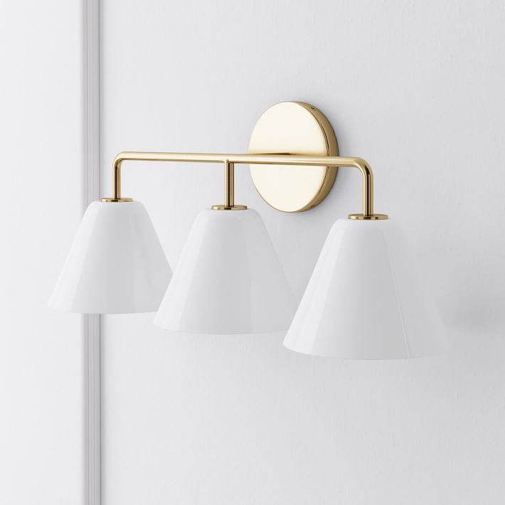 West elm sculptural 3 light sconce cheap