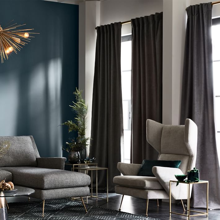 West elm velvet curtains 2024 drapes