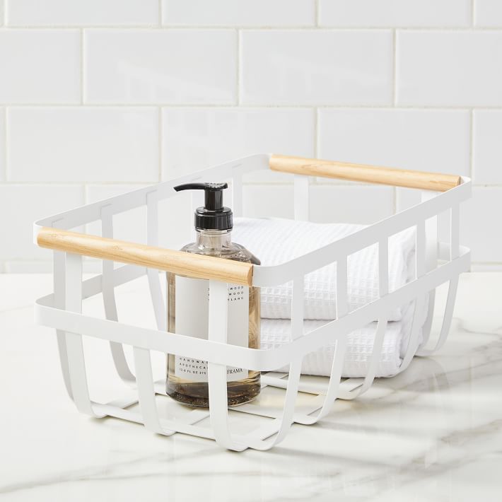 Yamazaki Dual Handle Storage Basket - Wide